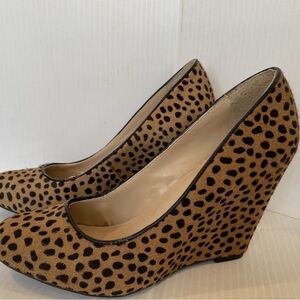Leopard Print Women's Wedge Heels
